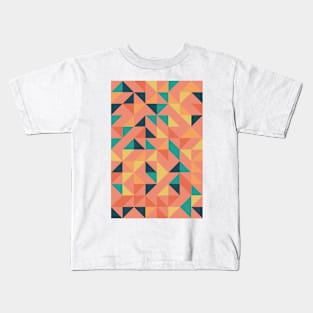 Creative Geometric Colourful Triangle Pattern #34 Kids T-Shirt